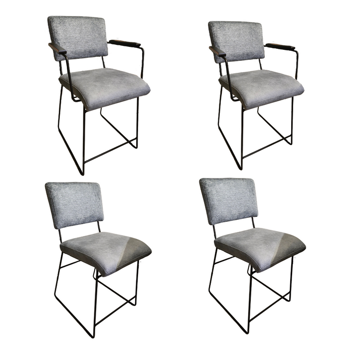 set van 4 blauwe barkrukken goedkoop