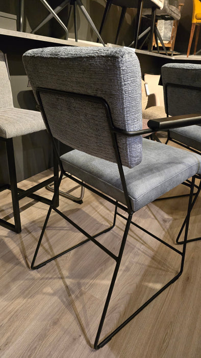 set van 4 blauwe barkrukken outlet