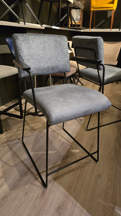 set van 4 blauwe barkrukken outlet