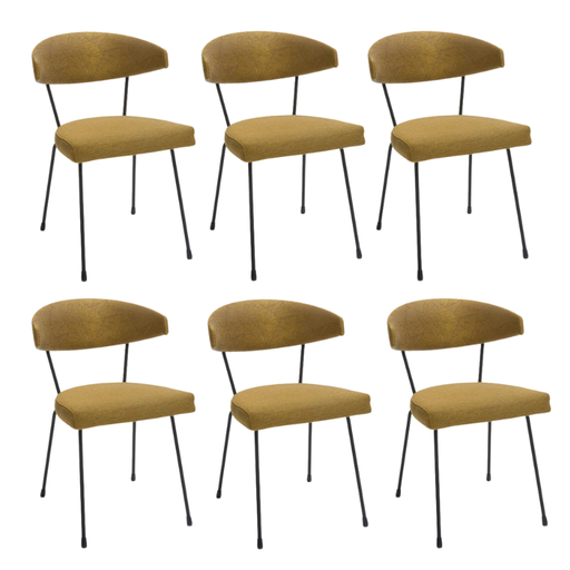 set van 6 eetkamerstoelen statement piece geel slice bree's new world