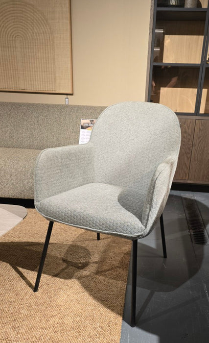 set van 6 eetkamerstoelen verschillende teksturen OUTLETDEAL