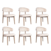 set van 6 eetkamerstoelen voor scandinavisch interieur Brindisi PMP