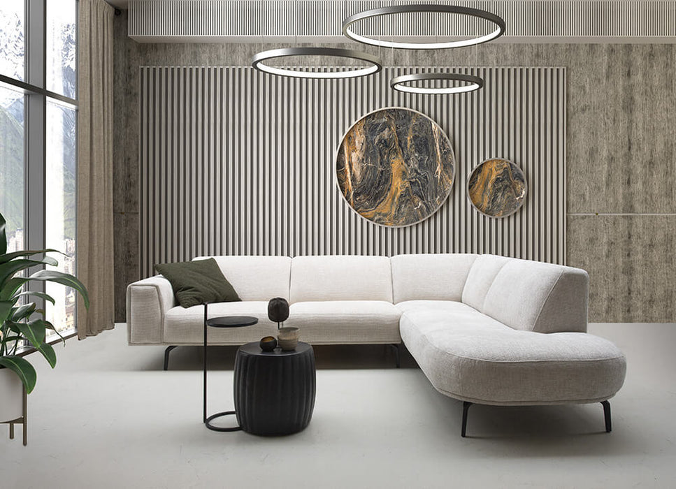 shadow hoekbank met ronde vormen het anker