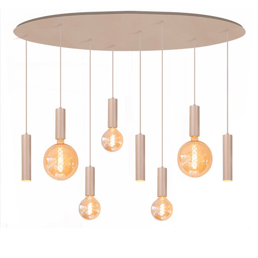 speelse hanglamp met 8 lichten locarno
