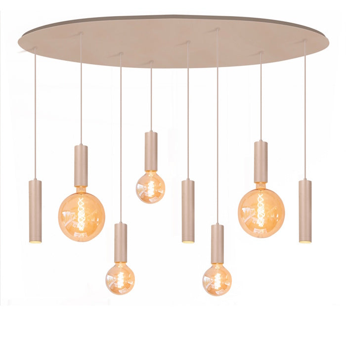 speelse hanglamp met 8 lichten locarno