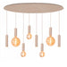 speelse hanglamp met 8 lichten locarno