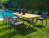 stapelbare tuinstoel ishi zwart donkergrijs Yoi furniture