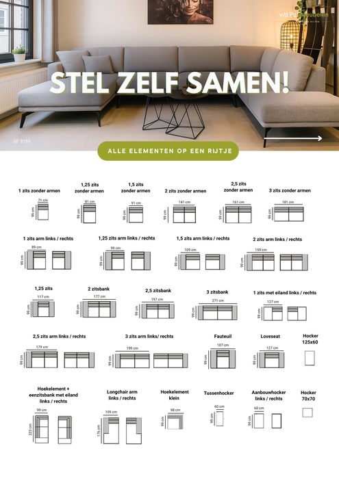 stel zelf samen lelie bank 