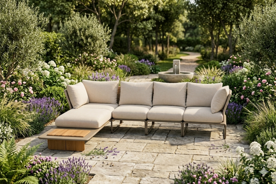 taupe loungeset uitverkoop apple bee outlet