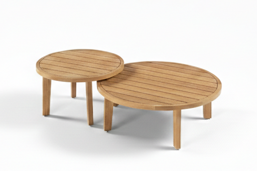 teak salontafelset tuin lecce van gescova in showroom