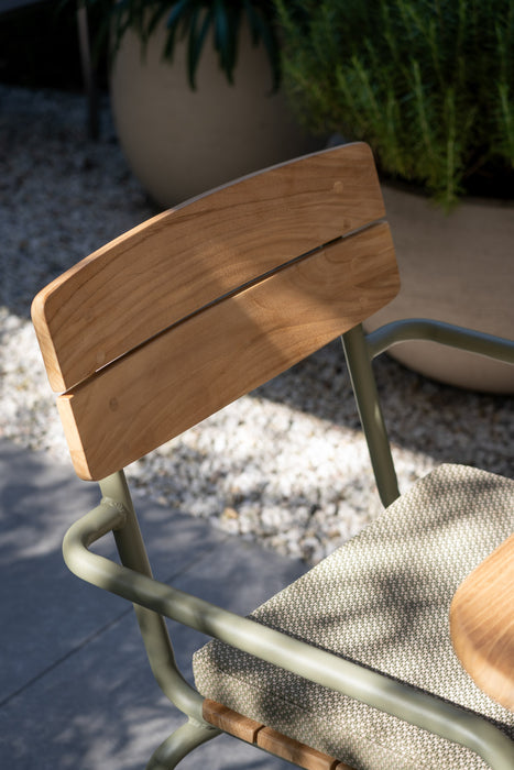 teak tuinstoel yoi camogli olive