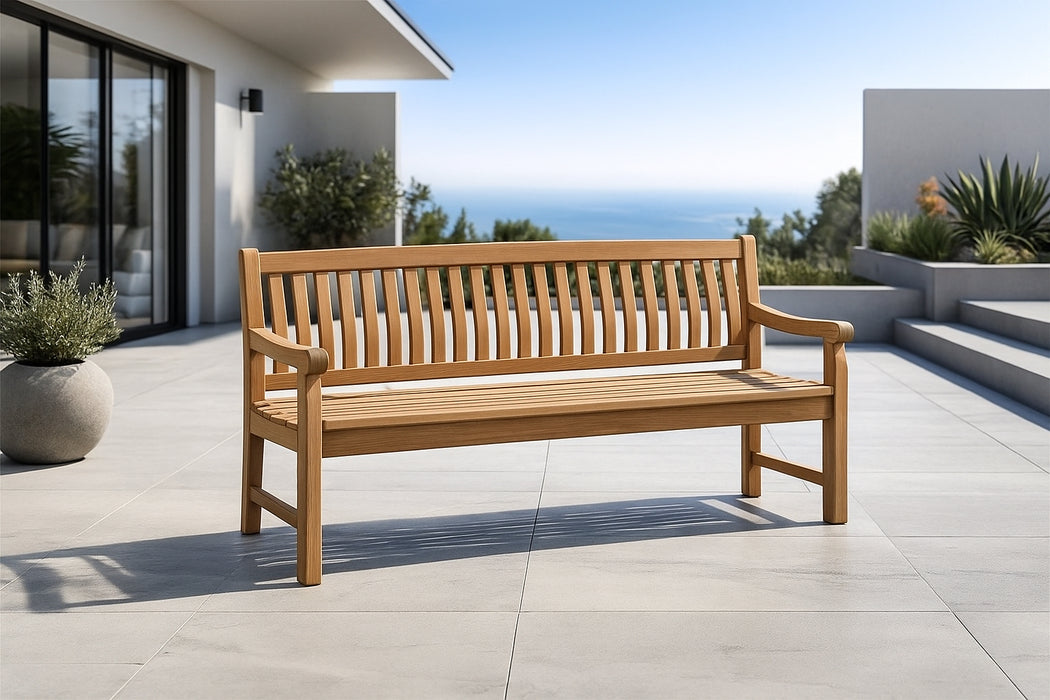 teakhouten tuinbank tijdloos 200 cm