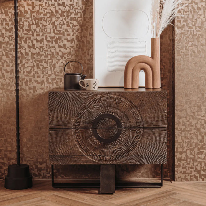 tower living retro nachtkastje ladekast 80 cm