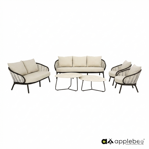 tuinset voor 7 personen weerbestenig pine key apple bee