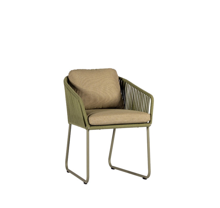 tuinstoel calera olijfgroen van yoi furniture