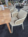 tuinstoel pine key oyster 4 seasons outdoor in showroom