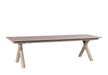 tuintafel uitschuifbaar aluminium travertin salix maratea YOI