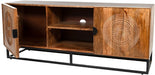 tv-dressoir-150cm-Bohemian-2-deuren-2-open-vakken-maya-collection-Utrecht-mango-tropisch-hout-bruin-relief-kast