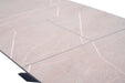 uitschuif eettafel hpl Lugano Marble