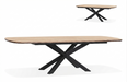uitschuifbare eettafel eikenhout lamulux