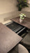 uitschuifbare eettafel mira bronze showroom