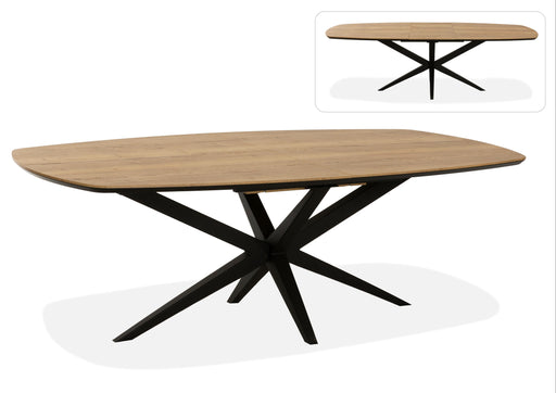 uitschuiftafel Vera deens ovaal natur lamulux