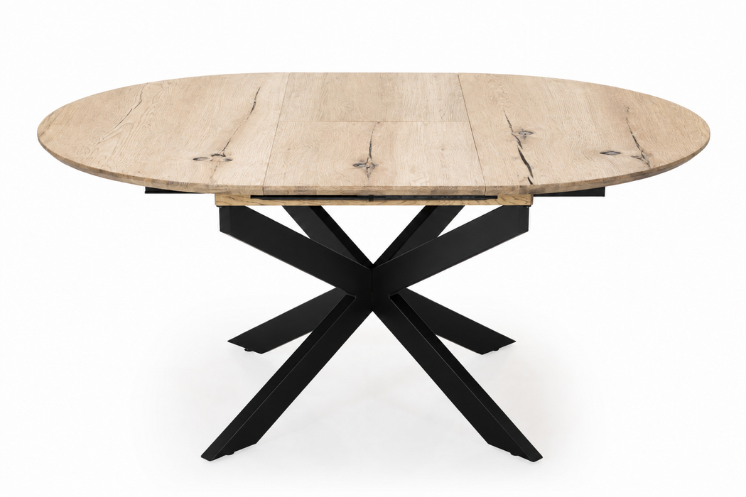 uitschuiftafel levi geschuurd eiken