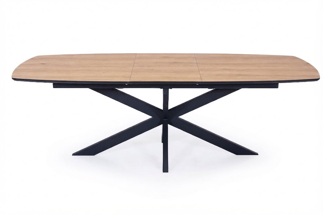 uitschuiftafel mira in HPL Oiled Oak