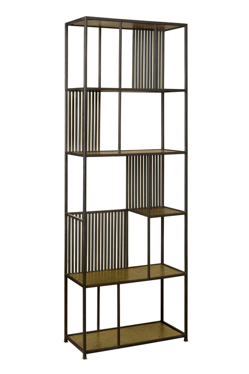 vakkenkast roomdivider goud zwart metaal