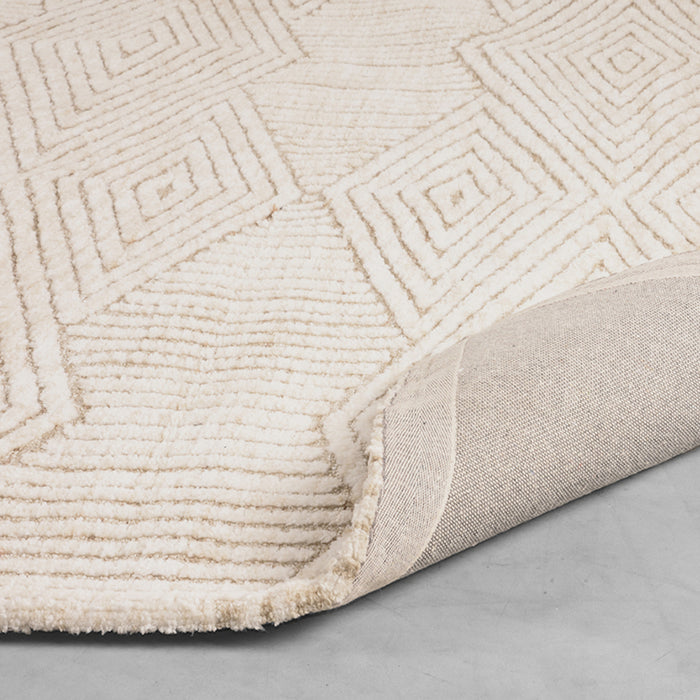 LABEL51 - vloerkleed cosy - 160 x 230cm - taupe - katoen