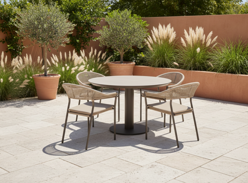 waterbestendige natuurlijke tuinset sienna tuinstoel taste 4so 4 seasons outdoor