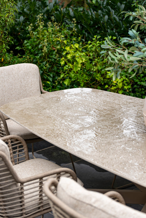 waterbestendige natuurlijke tuintafel barrel vormig prado 4 seasons outdoor