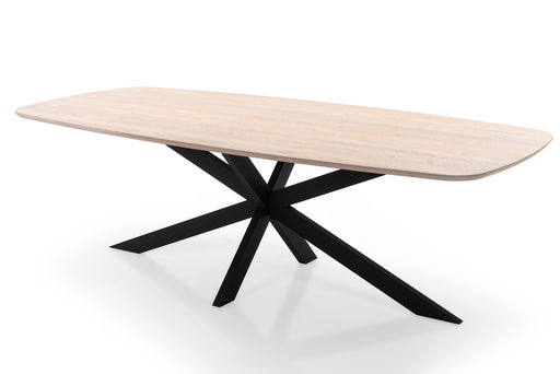 wit massief eikenhout tafel deens ovaal