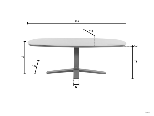 zanzibar tuintafel apple bee afmetingen