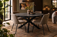 zilvere uitschuiftafel levi rond 