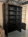  zwart-vitrine-buffet-opberg-kast-glas-eiken-Utrecht-Bilthoven-modern-strak-uitverkoop-showmodel-sale