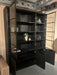  zwart-vitrine-buffet-opberg-kast-glas-eiken-Utrecht-Bilthoven-modern-uitverkoop-strak-showmodel-sale