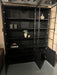  zwart-vitrine-buffet-opberg-kast-glas-eiken-Utrecht-Bilthoven-uitverkoop-modern-strak-showmodel-sale