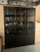 zwart-vitrine-buffet-opberg-kast-glas-uitverkoop-eiken-Utrecht-Bilthoven-modern-strak-showmodel-sale