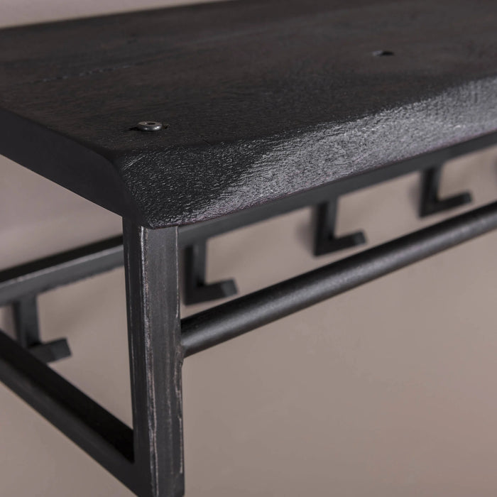 zwart hout hang kapstok yucon