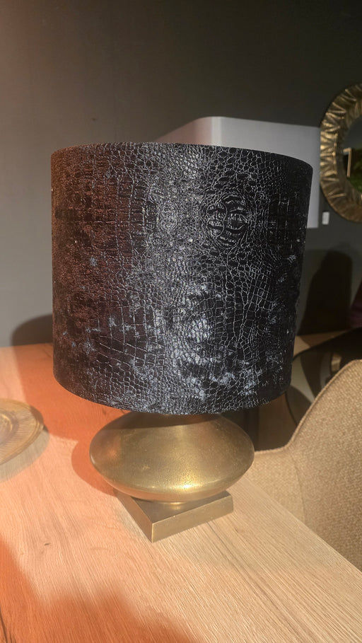 zwarte tafellamp met goudkeurige poot uitverkoop